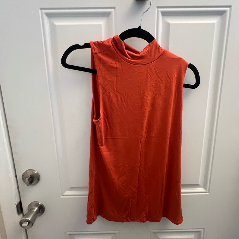 Express Orange Sleeveless Top